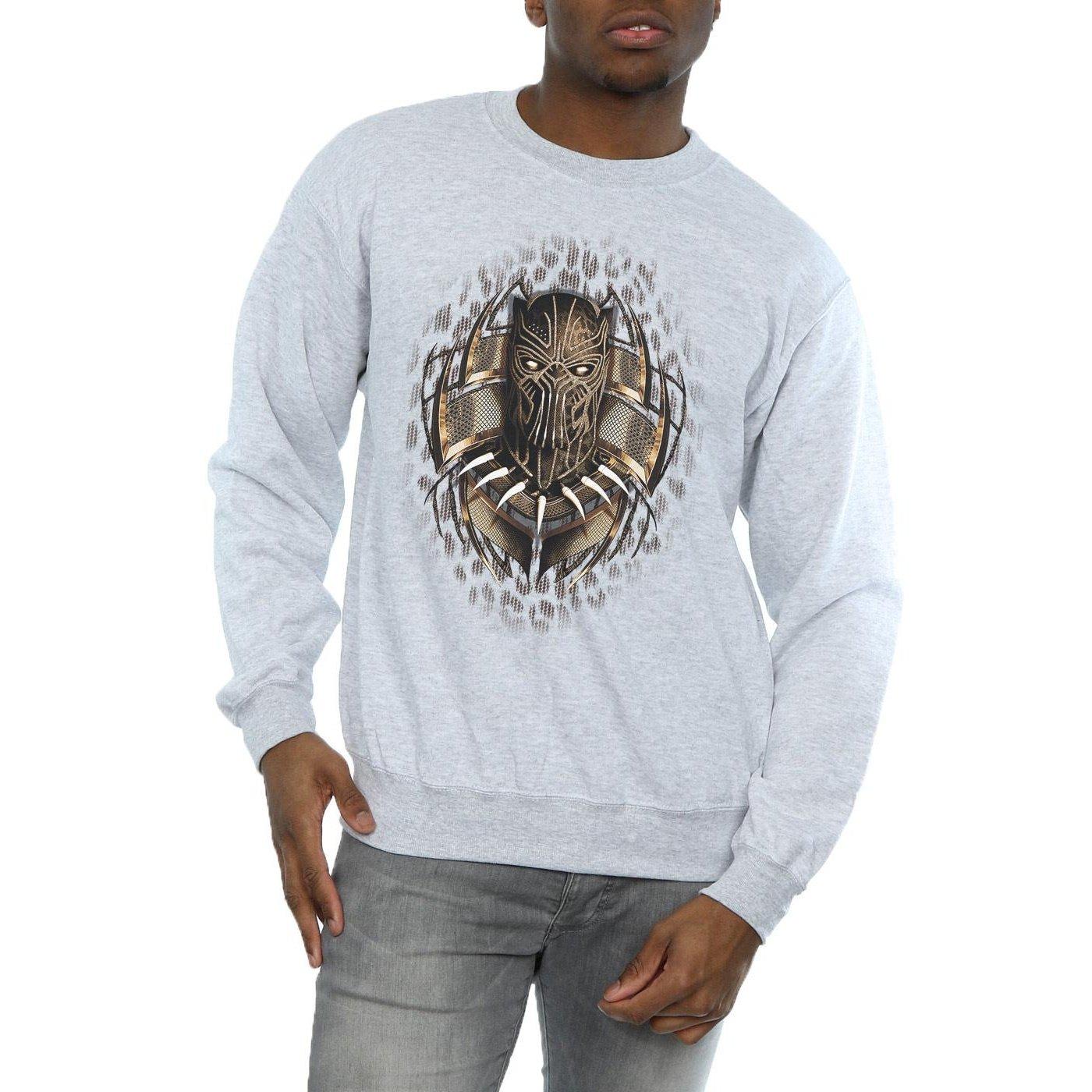 MARVEL Black Panther Mask Graphic Print Sweatshirt  