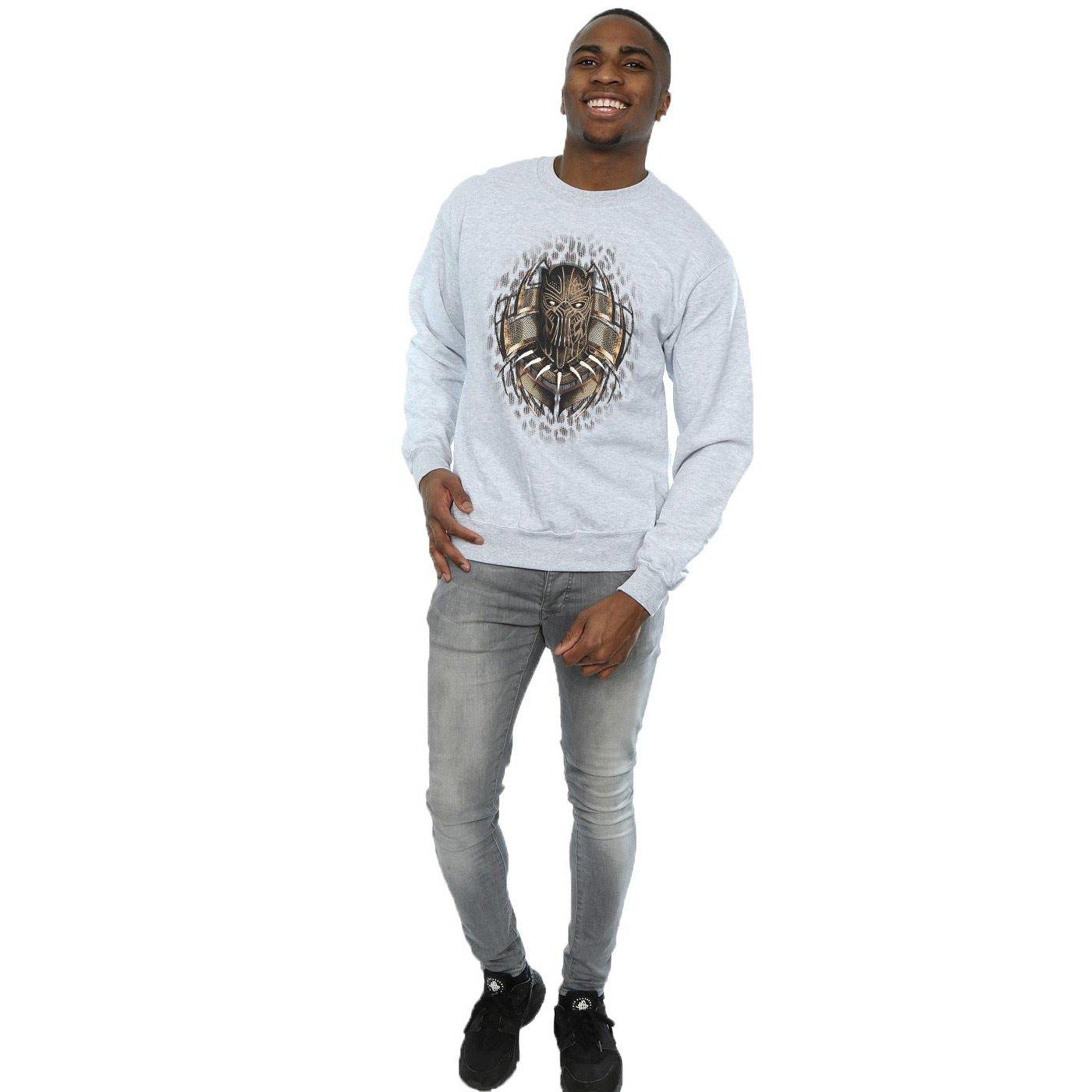 MARVEL Black Panther Mask Graphic Print Sweatshirt  