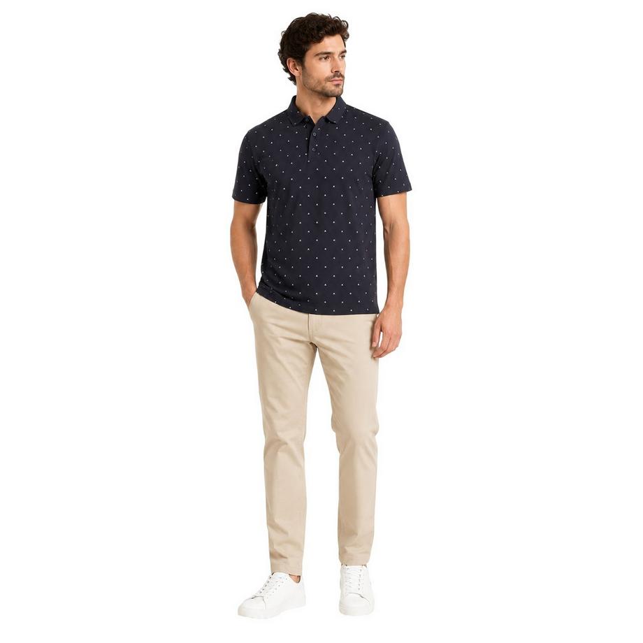 Armani Exchange Polo Manches Courtes avec Logo et Détail Rayé  