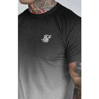 Sik Silk  T-Shirt Fade T-Shirt in Black, Grey 