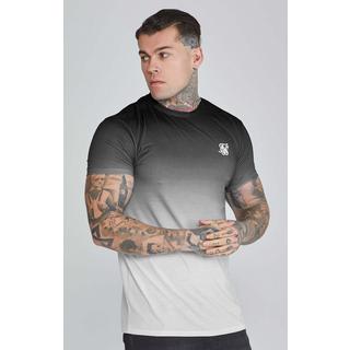 Sik Silk  T-Shirt Fade T-Shirt in Black, Grey 