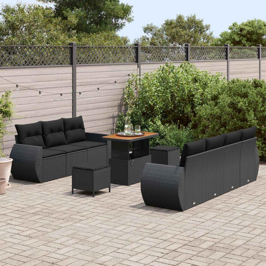 VidaXL Gartensofa-set poly-rattan  