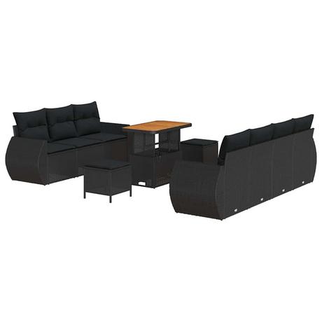 VidaXL Gartensofa-set poly-rattan  