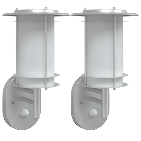 VidaXL applique da parete per esterni Acciaio inossidabile  