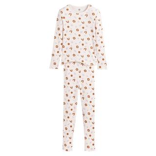 La Redoute Collections  Gerippter Pyjama mit Blumenmuster 