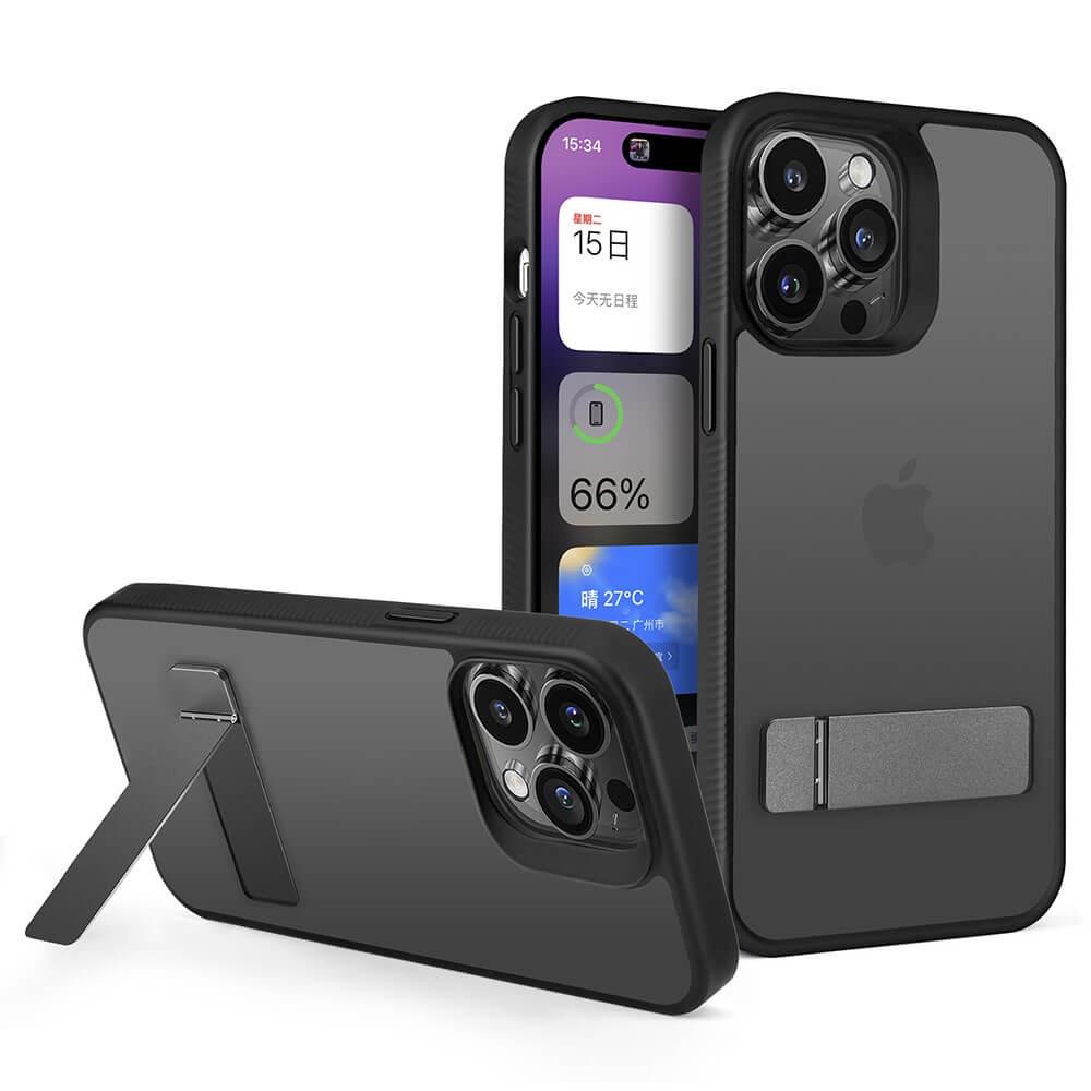 Cover-Discount  iPhone 15 Plus - G Style Backcase con Kickstand nero 