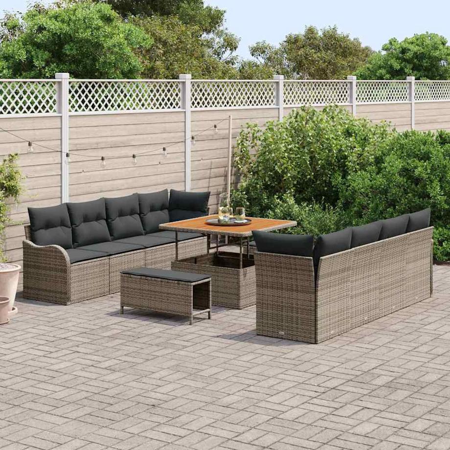 VidaXL Garten-sofa poly-rattan  