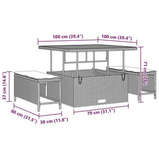 VidaXL Gartensofa massivholz akazie  