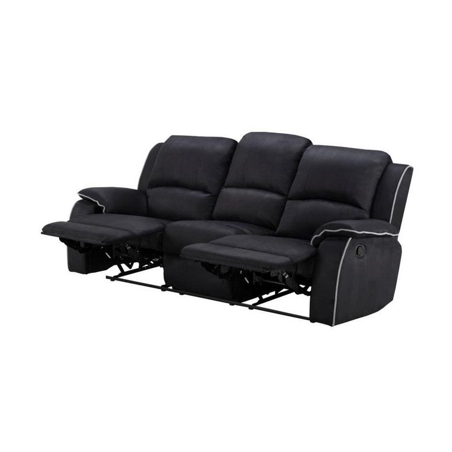 Vente-unique Couchgarnitur Relax Microfaser 3+2 HERNANI  