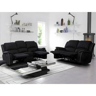 Vente-unique Couchgarnitur Relax Microfaser 3+2 HERNANI  