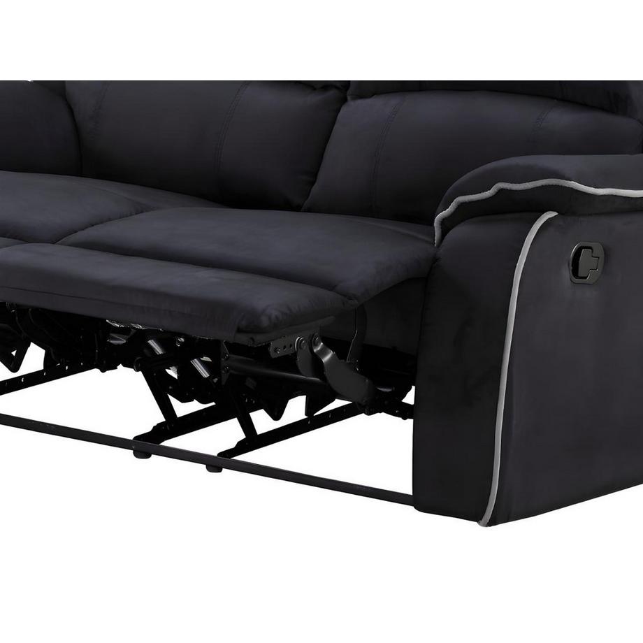 Vente-unique Couchgarnitur Relax Microfaser 3+2 HERNANI  