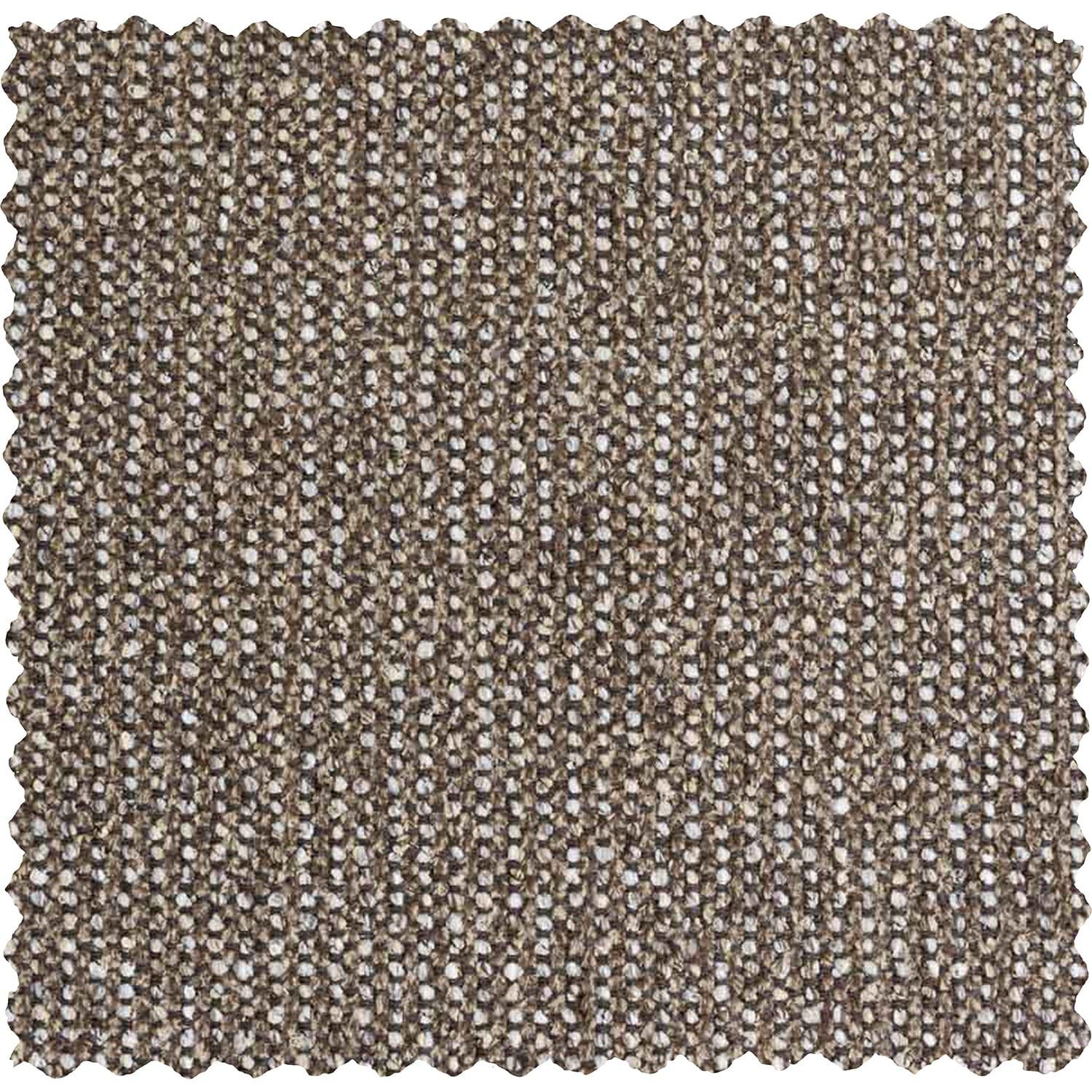 mutoni Canapé d'angle incliné droit chenille marron clair chiné 274x225  