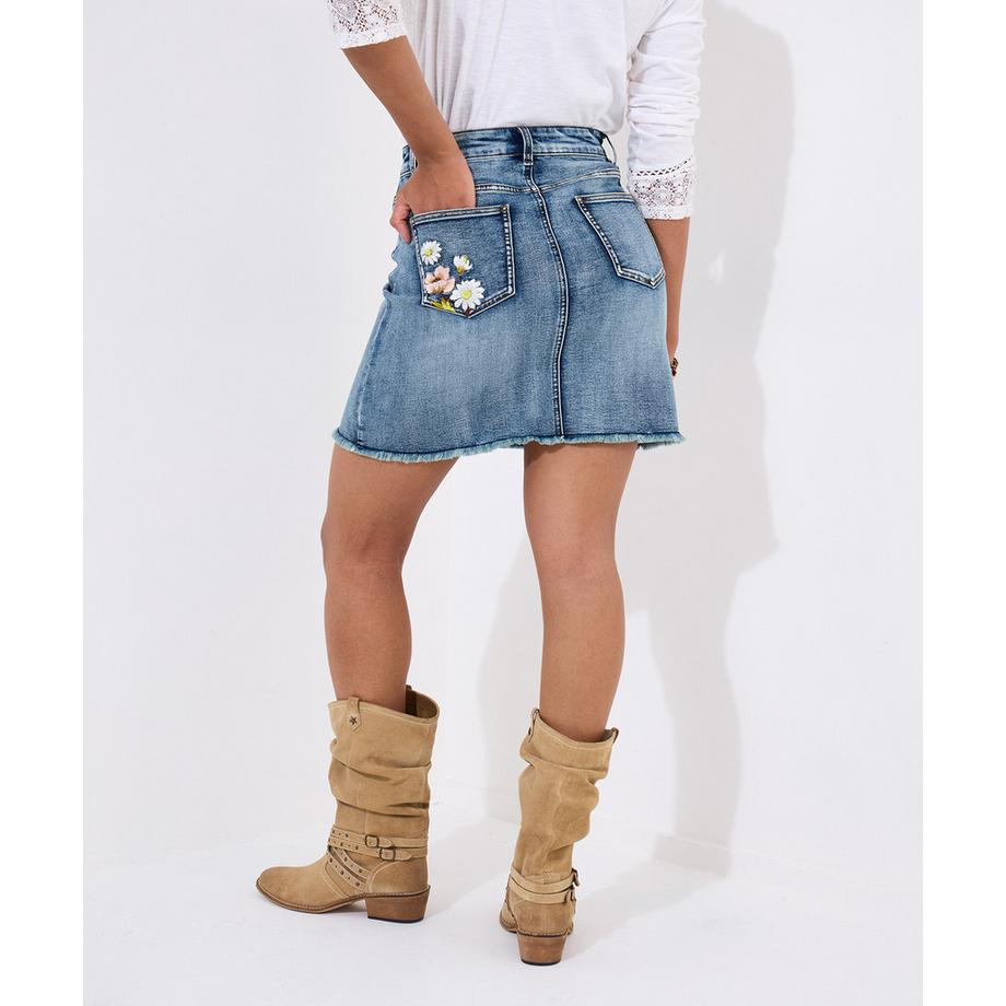 Joe Browns Gonna Denim Ricamo Floreale  