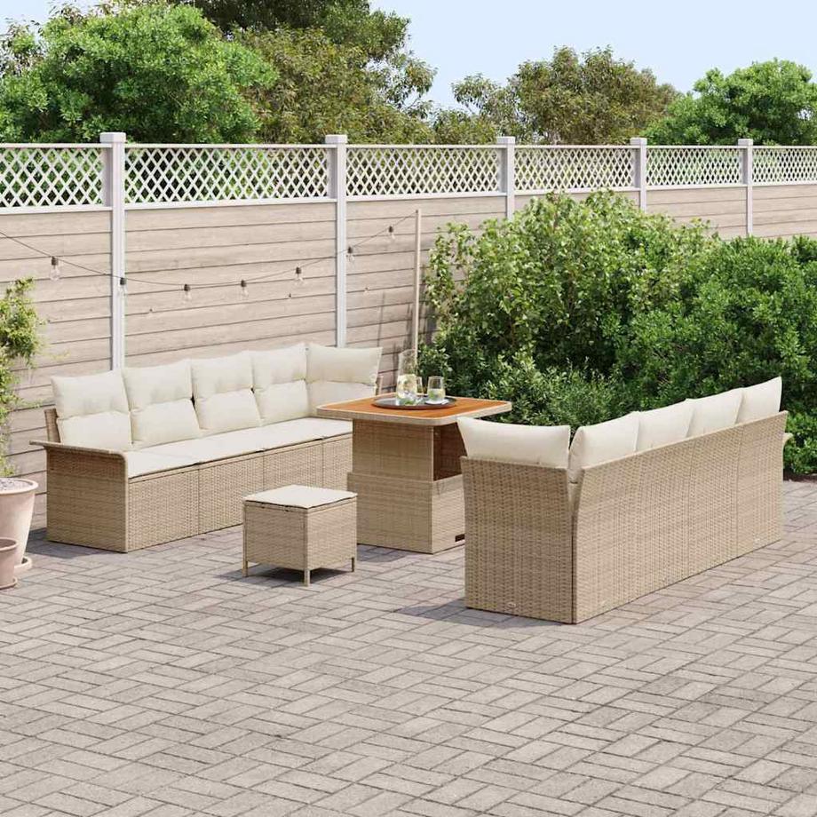 VidaXL Gartensofa-set poly-rattan  