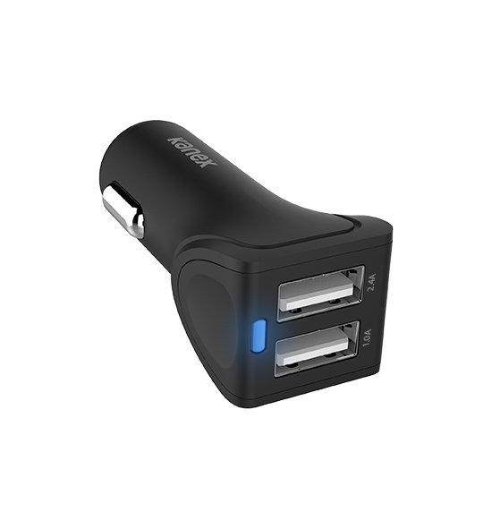 kanex  K161-2P34A8PX2-BK4F chargeur d'appareils mobiles Universel Noir Allume-cigare Auto 