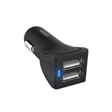 K161-2P34A8PX2-BK4F chargeur d'appareils mobiles Universel Noir Allume-cigare Auto