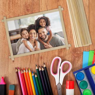 Northix Set mit 200 Bambusstäben 30 cm  