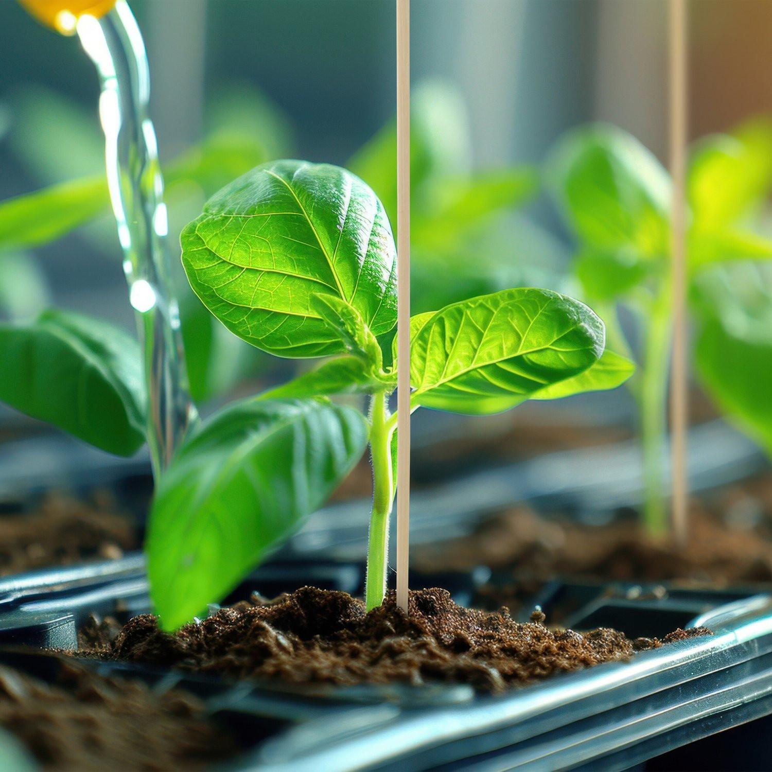 Northix Set mit 200 Bambusstäben 30 cm  