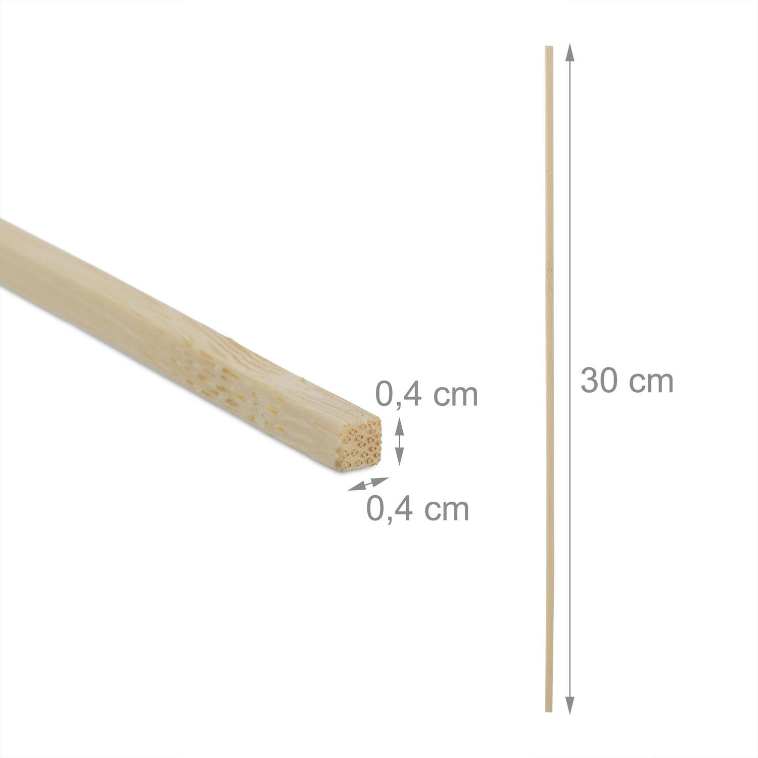Northix Set mit 200 Bambusstäben 30 cm  