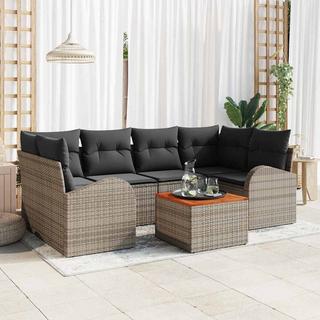 VidaXL Garten-sofa-set poly-rattan  