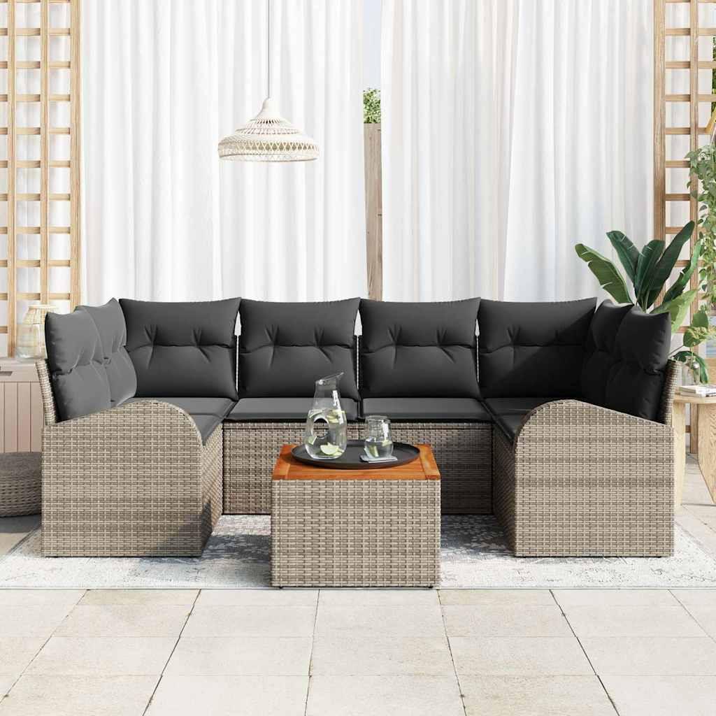 VidaXL Garten-sofa-set poly-rattan  
