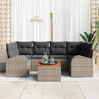 VidaXL Garten-sofa-set poly-rattan  