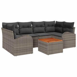 VidaXL Garten-sofa-set poly-rattan  