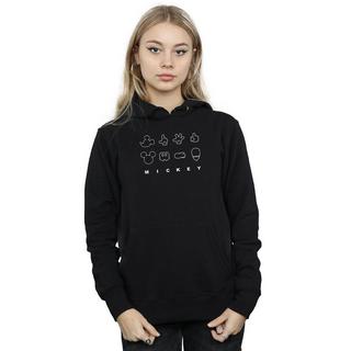 Disney Mickey Mouse Felpa con cappuccio stampata  