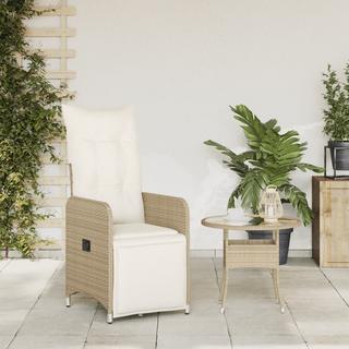 VidaXL Gartensessel verstellbar poly-rattan  