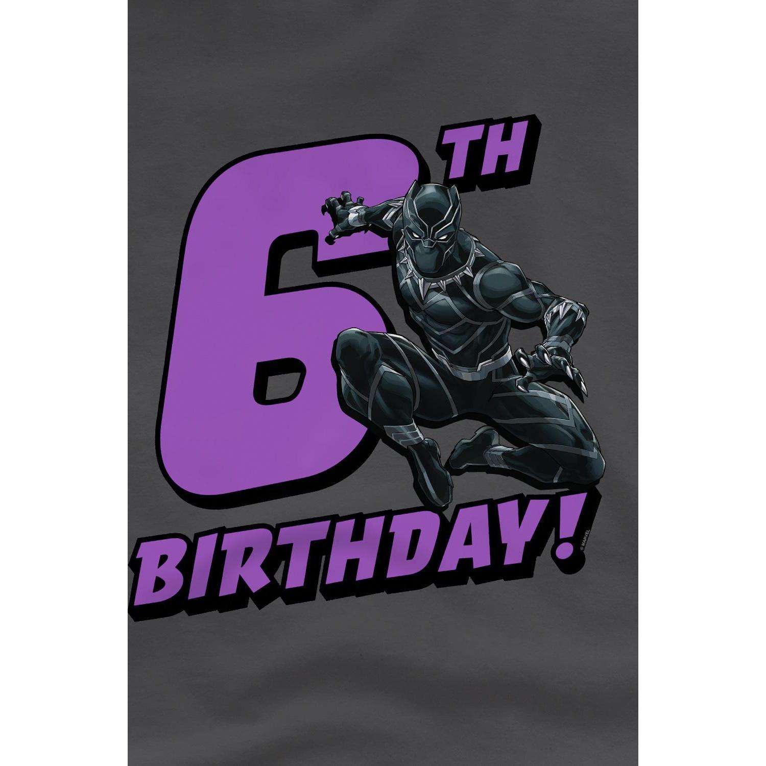 Black Panther  TShirt  6 Geburtstag 