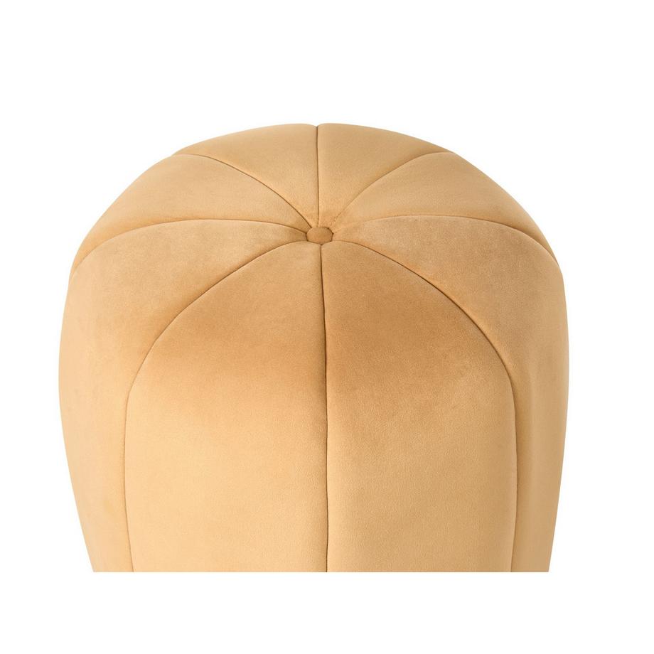 Beliani Pouf aus Samtstoff Glamourös SELBY  