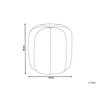 Beliani Pouf aus Samtstoff Glamourös SELBY  