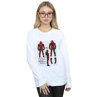 MARVEL  Deadpool Action Figure Plans Sweatshirt 