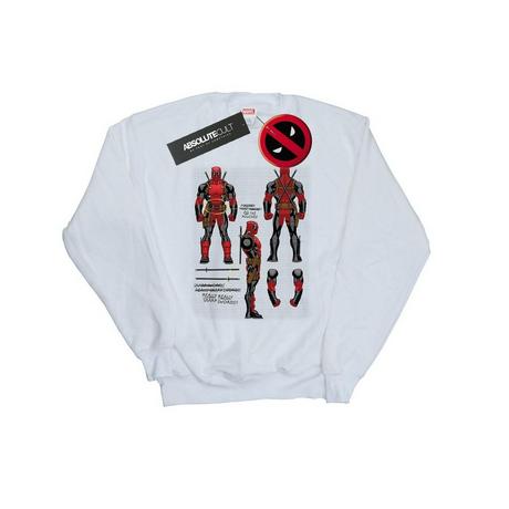 MARVEL  Deadpool Action Figure Plans Sweatshirt 