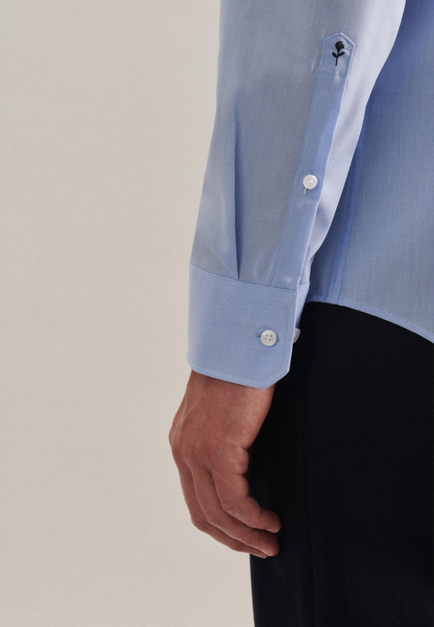 Seidensticker  Business Hemd Slim Fit Extra langer Arm Uni 