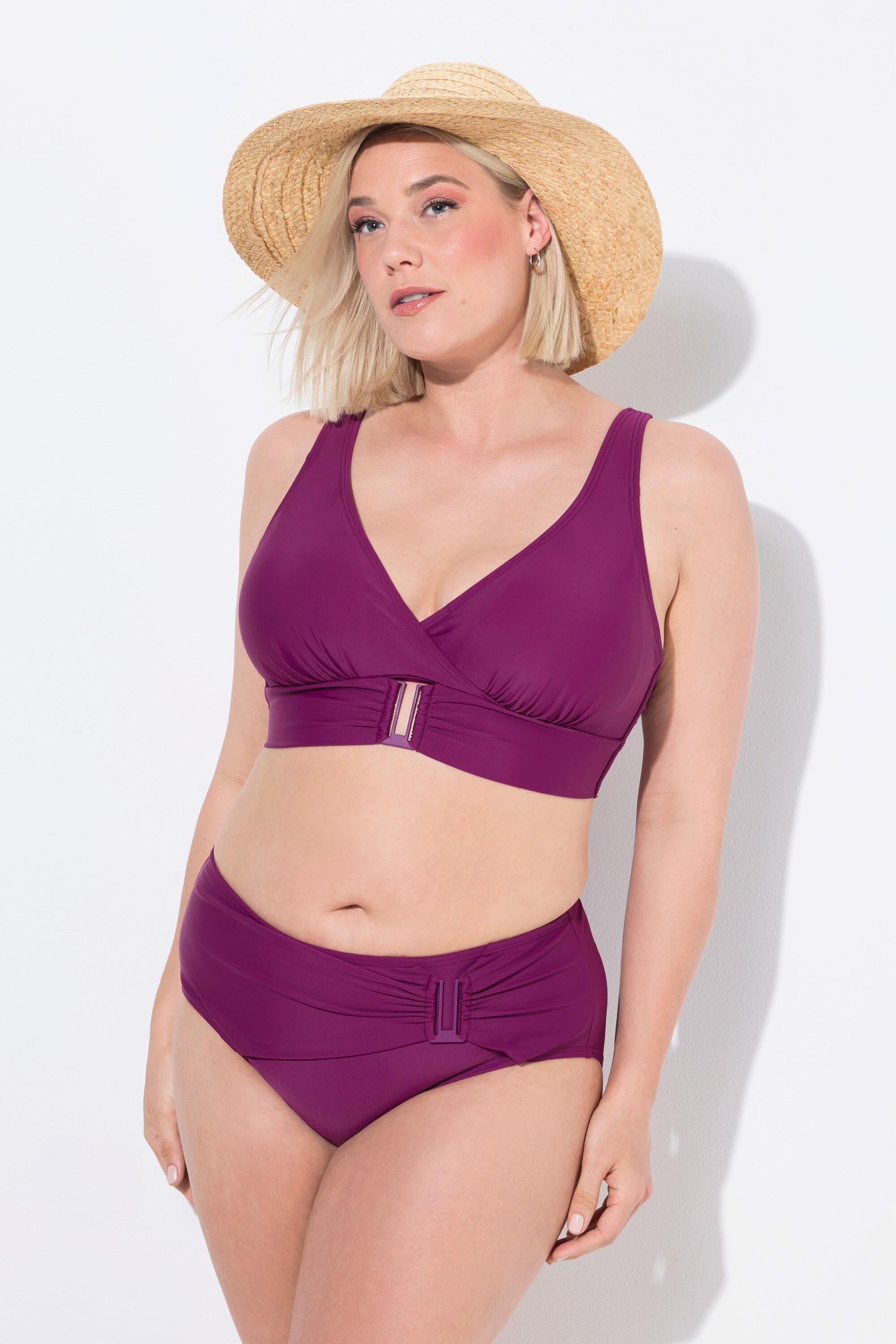 Ulla Popken Bikini Fibbie Decorative Coppe Morbide  