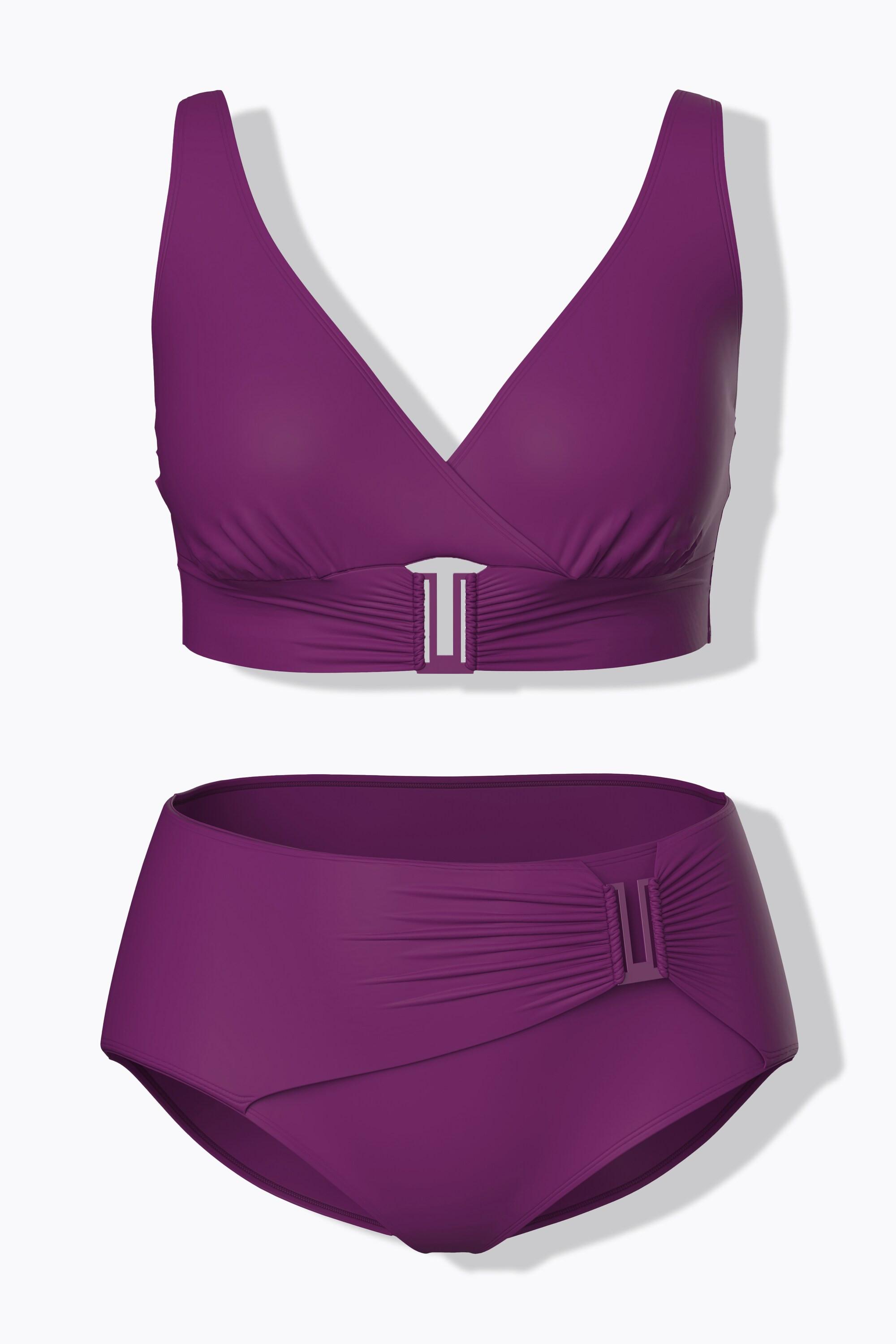 Ulla Popken Bikini Fibbie Decorative Coppe Morbide  