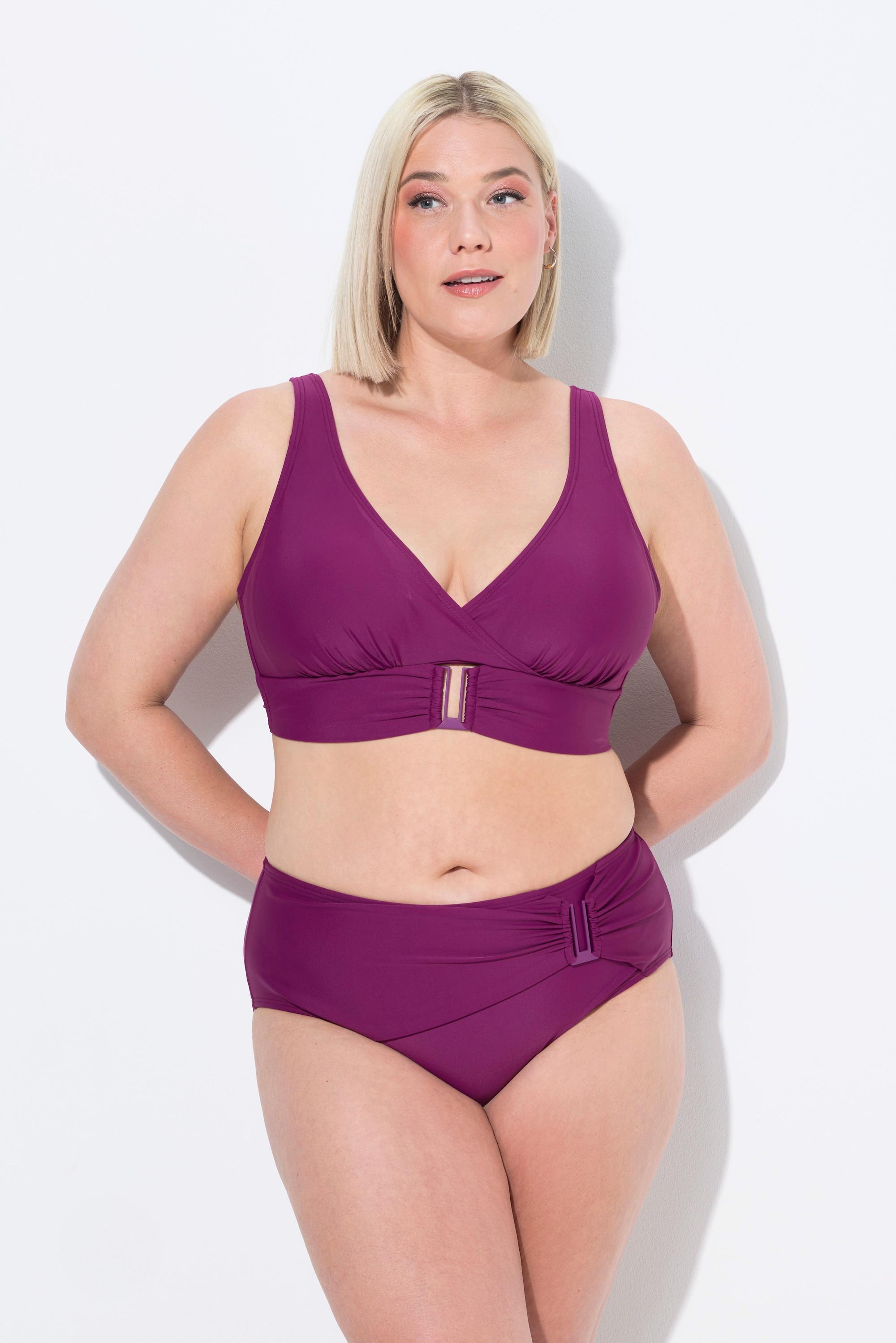 Ulla Popken Bikini Fibbie Decorative Coppe Morbide  