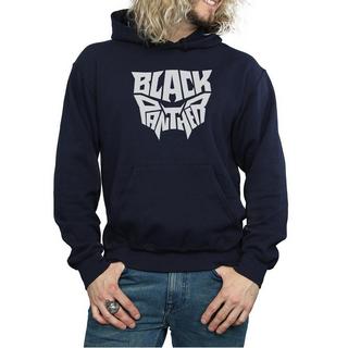 MARVEL Black Panther Logo Felpa con Cappuccio  