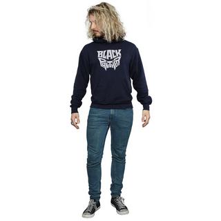 MARVEL Black Panther Logo Felpa con Cappuccio  