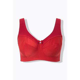 Ulla Popken  Reggiseno sostenitivo modello Kelly senza ferretto e con texture e coppa C-H 