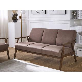 Beliani 3 Sitzer Sofa aus Polyester Retro ASNES  