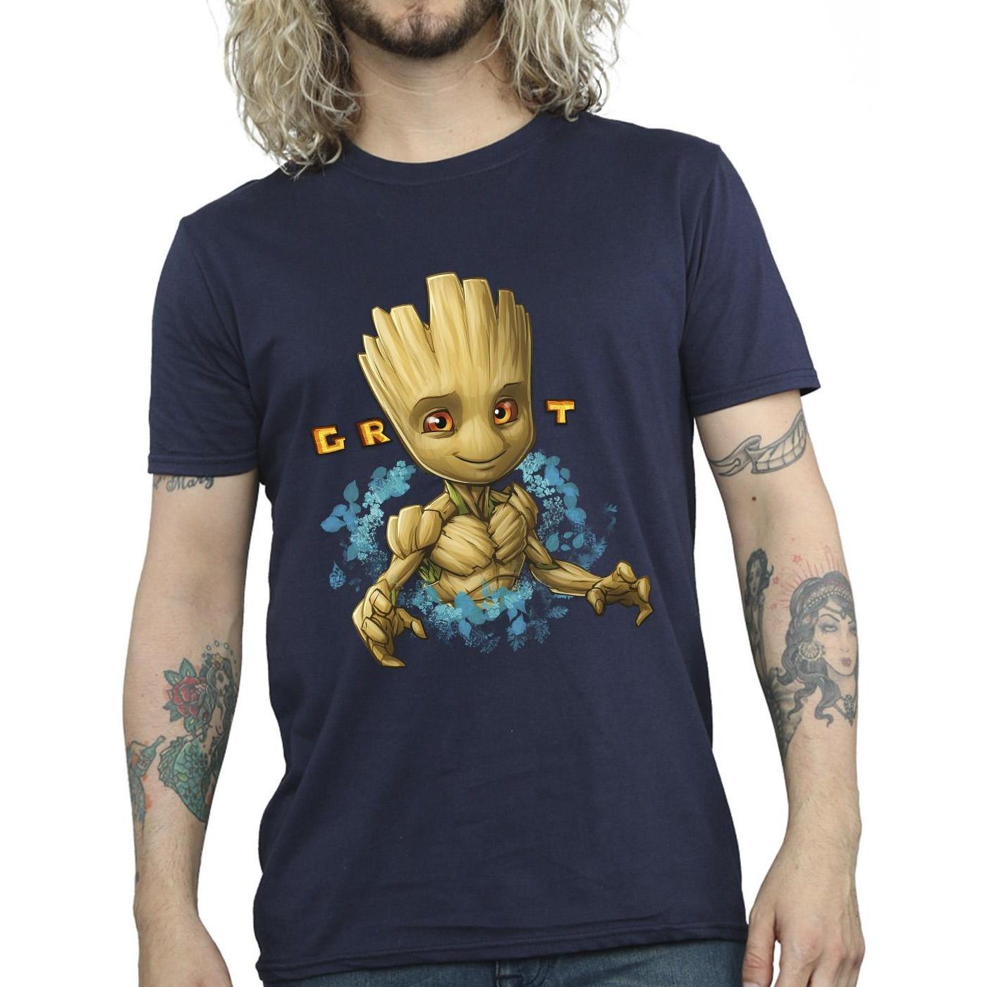 Guardians Of The Galaxy Groot Grafik Print T-Shirt  