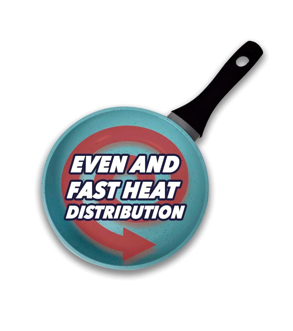 STARLYF Jade Pan 28cm - Padella con rivestimento in giada, rotonda da 28 cm  