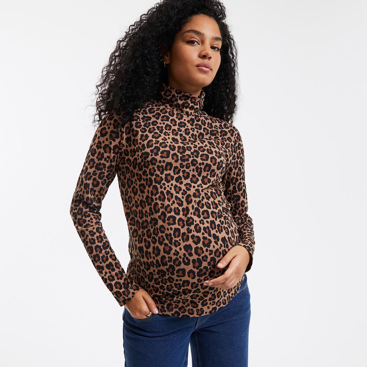 La Redoute Collections  Langärmeliges Rollkragenshirt für die Schwangerschaft 