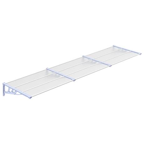 VidaXL Auvent de porte polycarbonate  