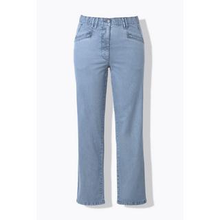 Ulla Popken  Pantalon stretch Mony, jambe légèrement carotte, poches zippées 