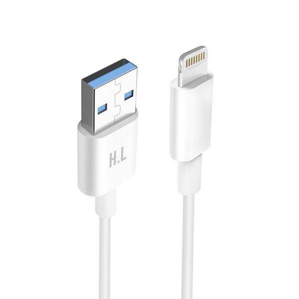 Avizar  Câble USB vers Lightning 1.5m Blanc 