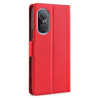 Cover-Discount  Huawei nova 9 SE - Stand Flip Case Cover rosso 