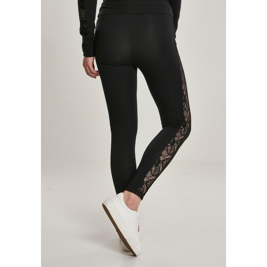 URBAN CLASSICS Urban Classic Gestreifte Spitze Leggings  